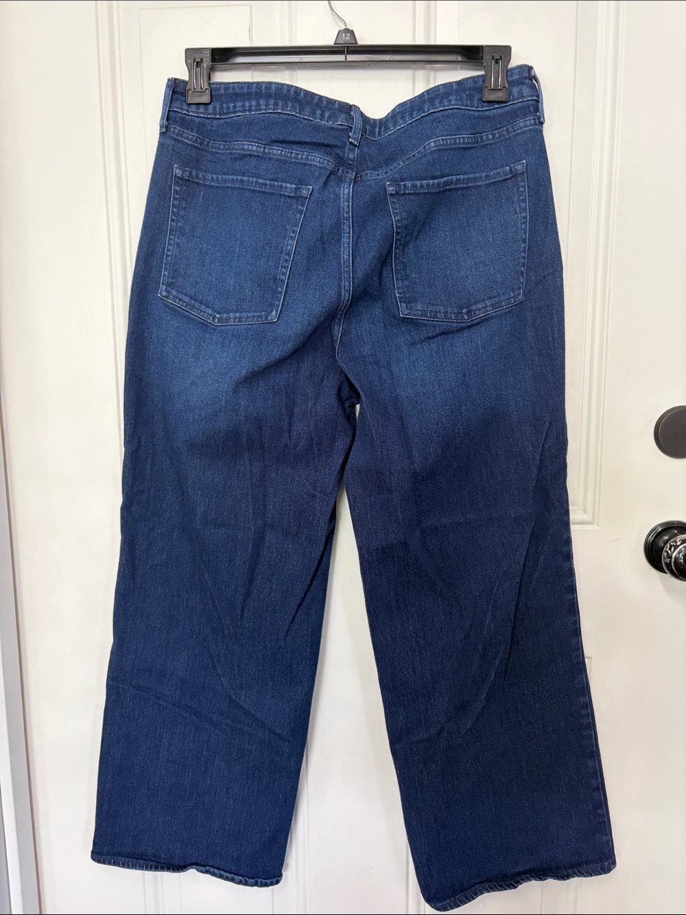 Old Navy Dark Blue High-Rise Wow Wide-Leg Jeans - Picture 4 of 4
